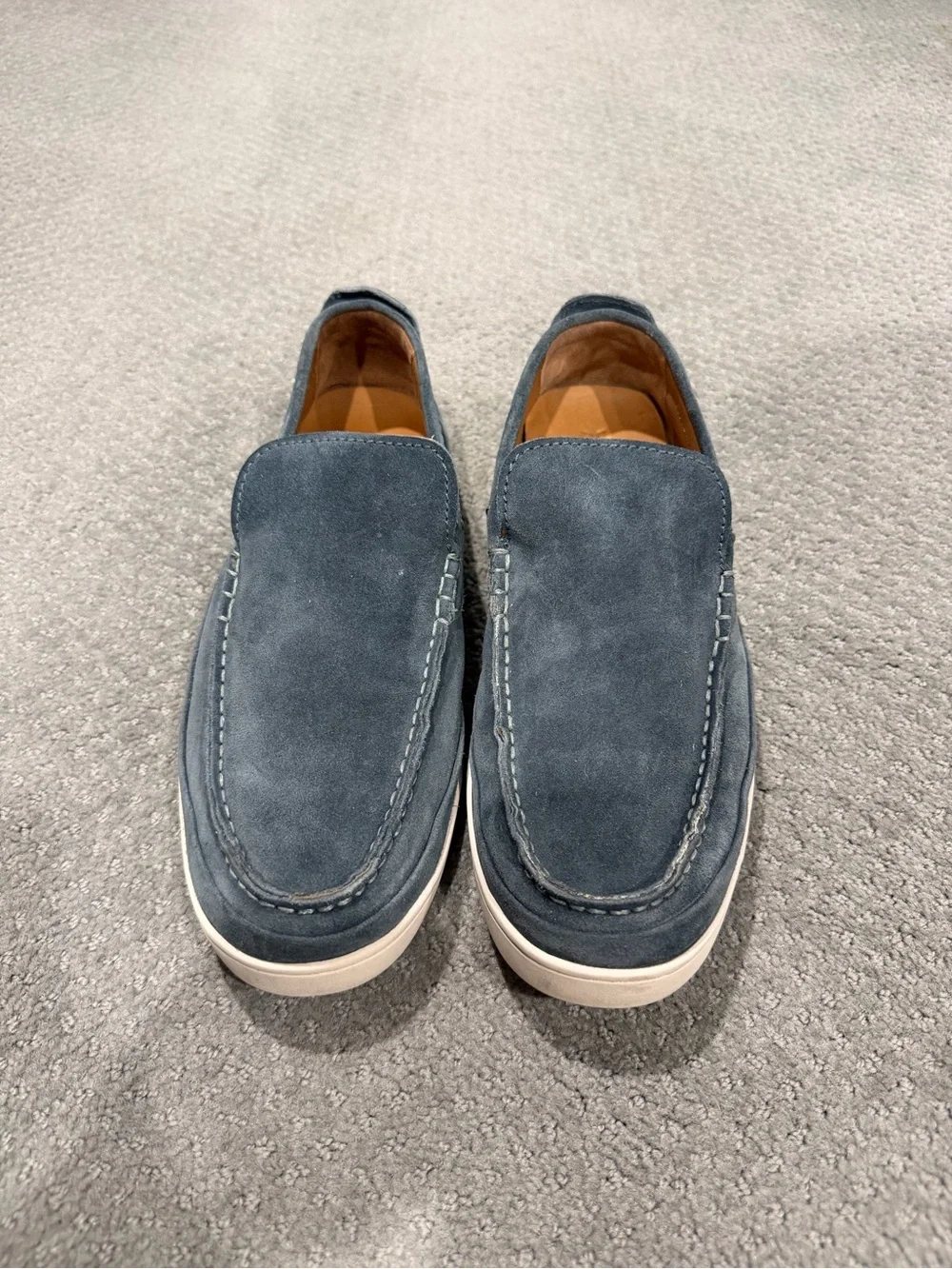 FRYE Men's Slip-On Suede Casual Shoes - Blue size 11